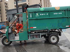 杭州市某区环卫垃圾车车载称重系统安装指导现场