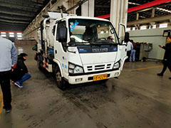 成功安装江阴某环境管理公司餐厨垃圾车车载称重系统